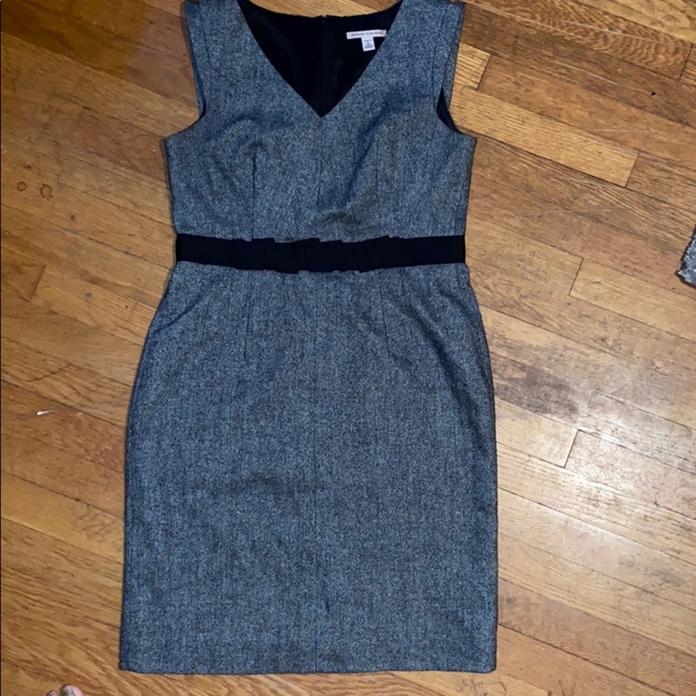 Banana Republic Sleeveless Gray Tweed Dress